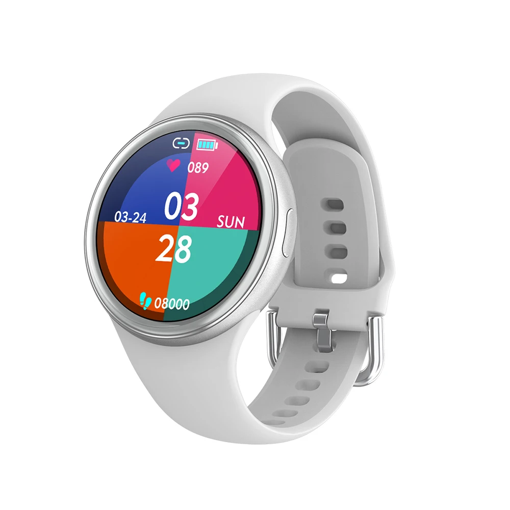 

Q57 Smart Watch Heart Rate And Blood Pressure Monitoring Reminder Round Screen Waterproof Female Sports Pedometer Bracelet