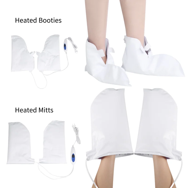1 пара пинетки с подогревом для ног/ручные митенки спа-процедур мат дальним