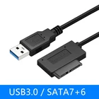 Кабель-Переходник USB 3,0 на Mini Sata II 7 + 6 13Pin 5 Гбитс для ноутбука DVDCD ROM Slim Line Drive