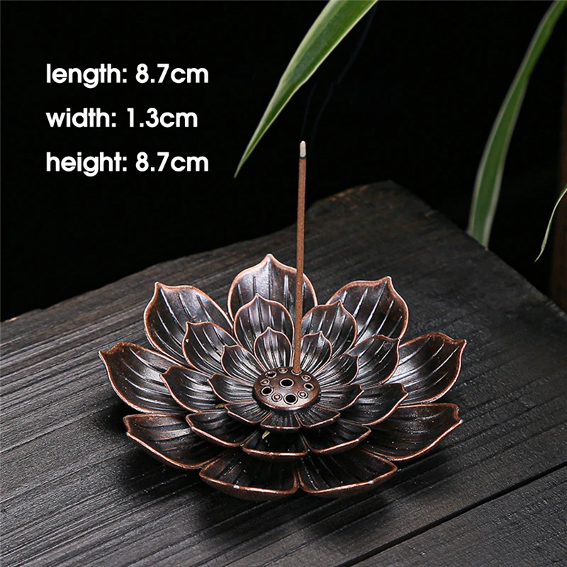 Подставка для курильницы из сплава буддистская линия лотоса пластина благовоний