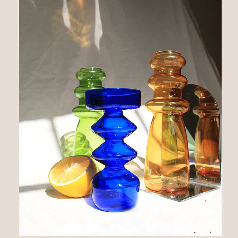 

Vases Centerpieces Flower Vase Weddings Glass Nordic Tabletops Dried Artificial Flower Vase Flower Bottle Restaurant Decoration