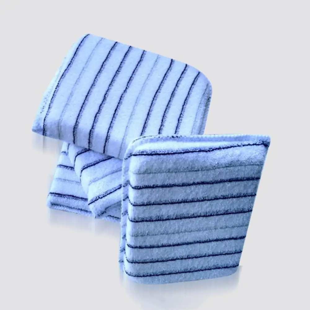 

80% Hot Sale Car Washing Cleaning Stripe Microfiber Cloth Sponge Pad Wax Polishing Tool