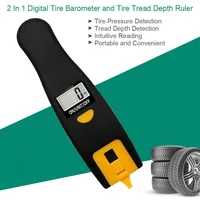 2 in 1 tire pressure gauge automobile tire tread depth gauge backlight high precision tire pressure monitoring tool