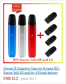 Новейший Rincoe Ceto SE Pod Комплект 650 мАч батарея и 2 мл картридж vs justfog minifit/q16 стартер электронная сигарета Vape pod система Комплект
