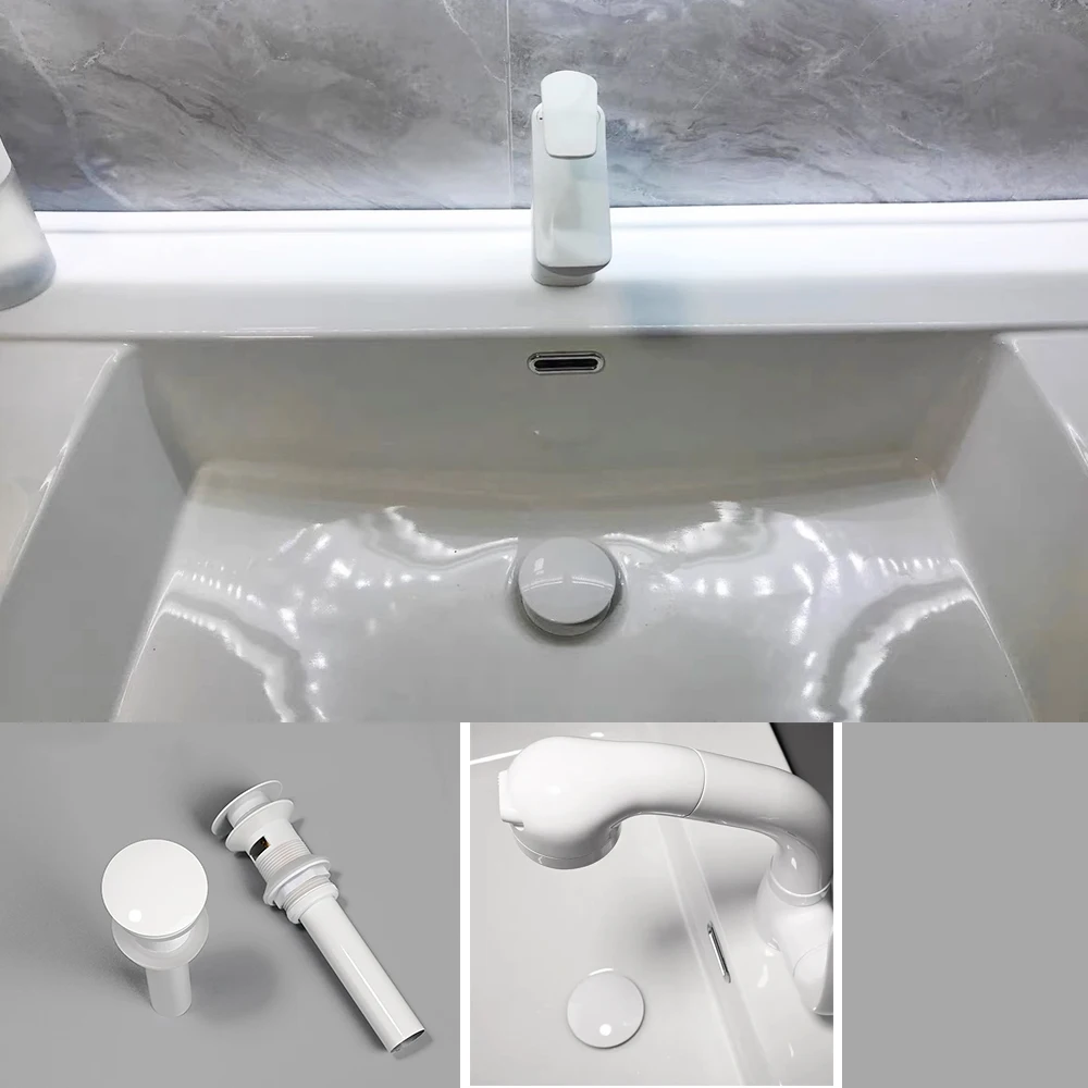 Матовая Золотая раковина выдвижной фильтр для слива раковины в ванной комнате