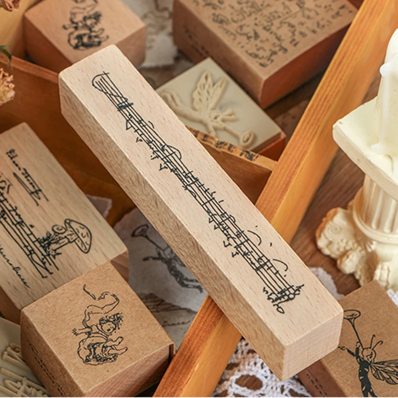 XINAHER винтажные эльфы с музыкой в лесу декоративный штамп для скрапбукинга