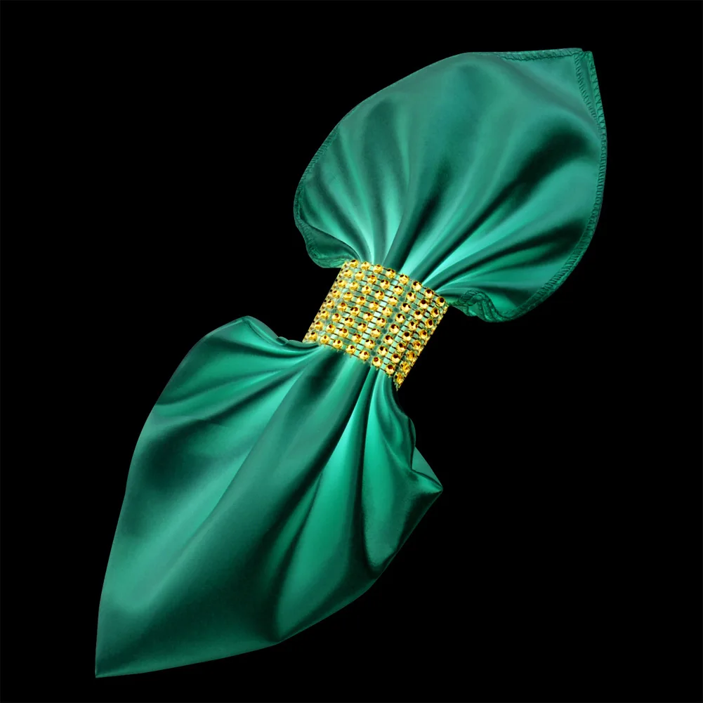 Кольца для салфеток розовое золото банты со стразами пробы 10 шт. | Дом и сад