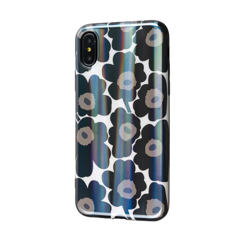 S6694 Роскошный Блестящий Мягкий силикон imd чехол для iPhone 11 Pro X XR XS Max 7 8 Plus 6 6S красный цветочный чехол милый цветочный чехол для девочки - Цвет: S6694