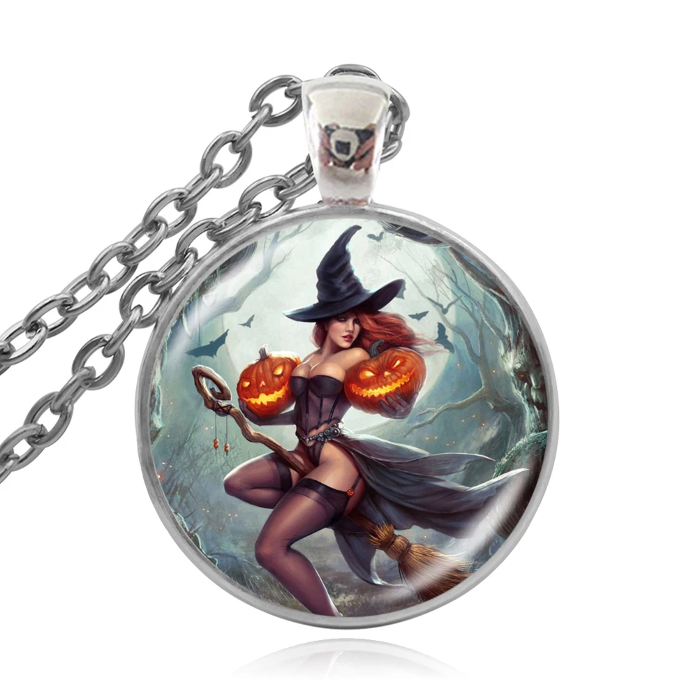 KARAIRIS сексуальная ведьма с подвеска метла изображением полной Луны ювелирные