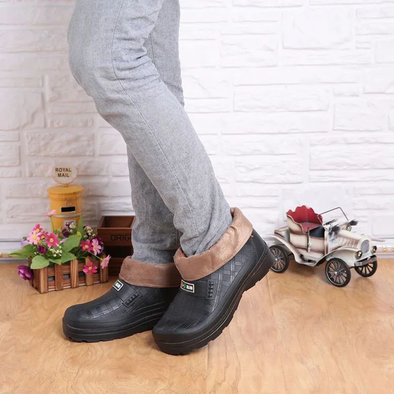 Сапоги Aleafalling мужские зимние на платформе утепленные непромокаемые из