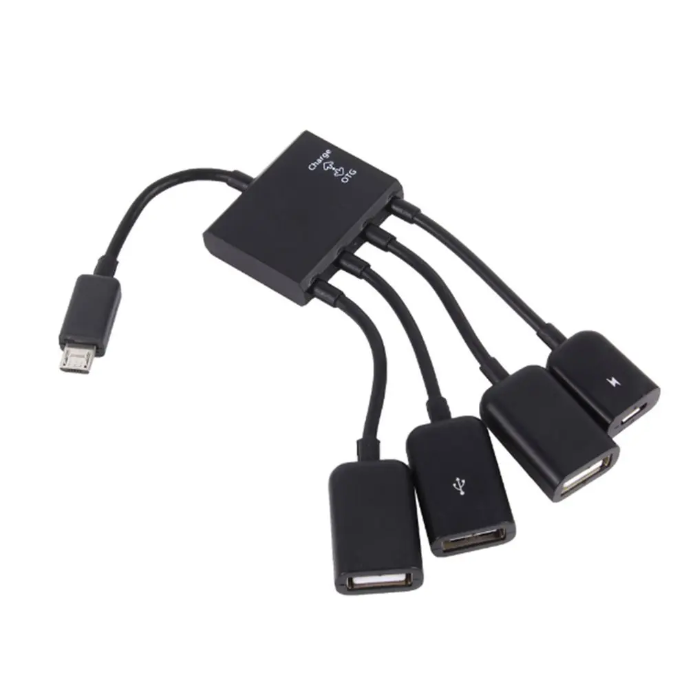 

OTG 3/4 Port Micro USB Power Charging Hub Cable Spliter Connector Adapter For Smartphone Computer Tablet PC Data Wire