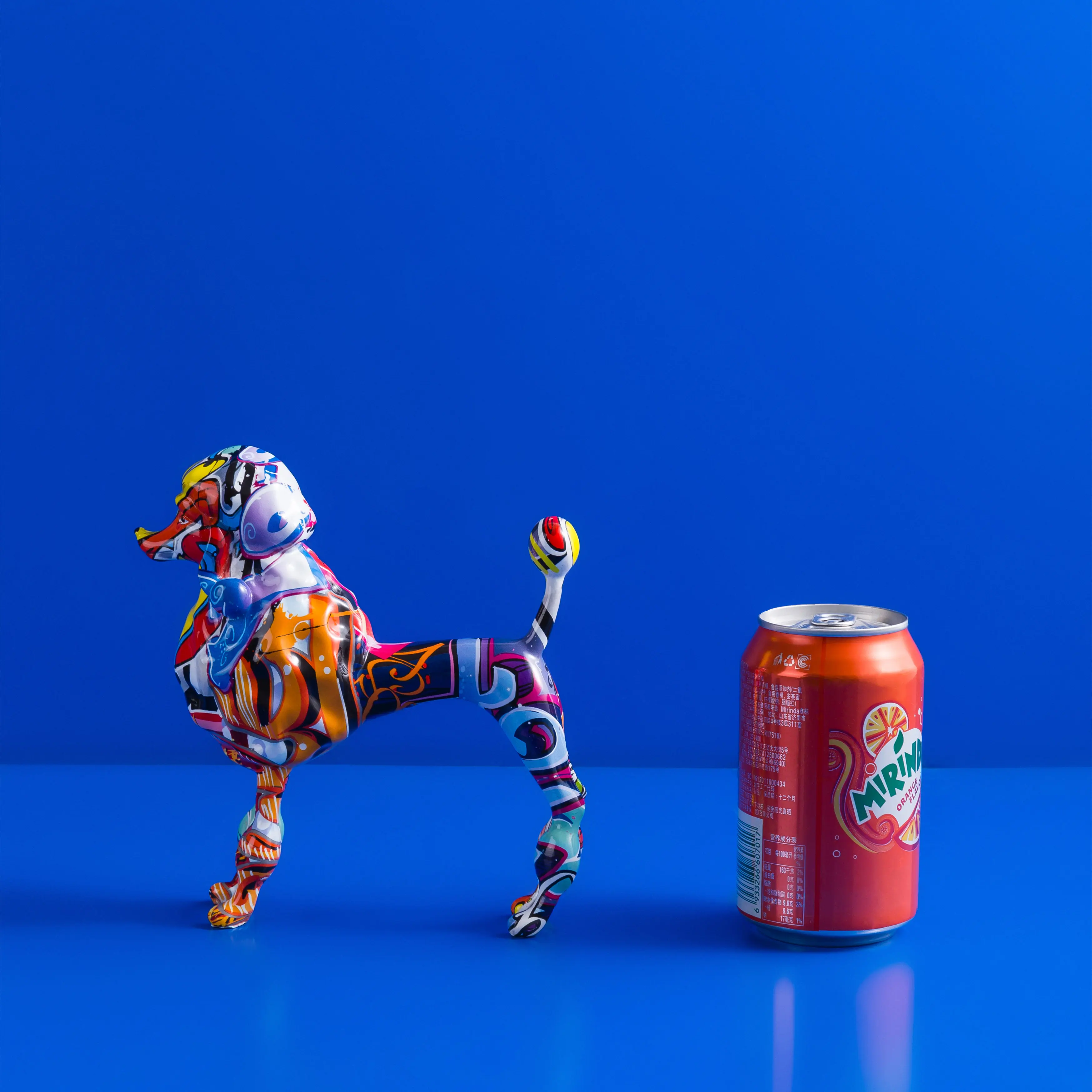 Творческий Цвет 2 шт./компл. роспись граффити рисунком пуделя для женщин арт