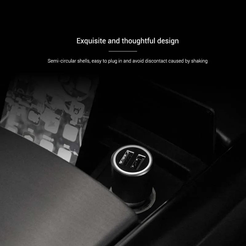 Автомобильное зарядное устройство Xiaomi QC 3 0 быстрая зарядка 2 USB 5 В/3 А 9 В/2 для Android