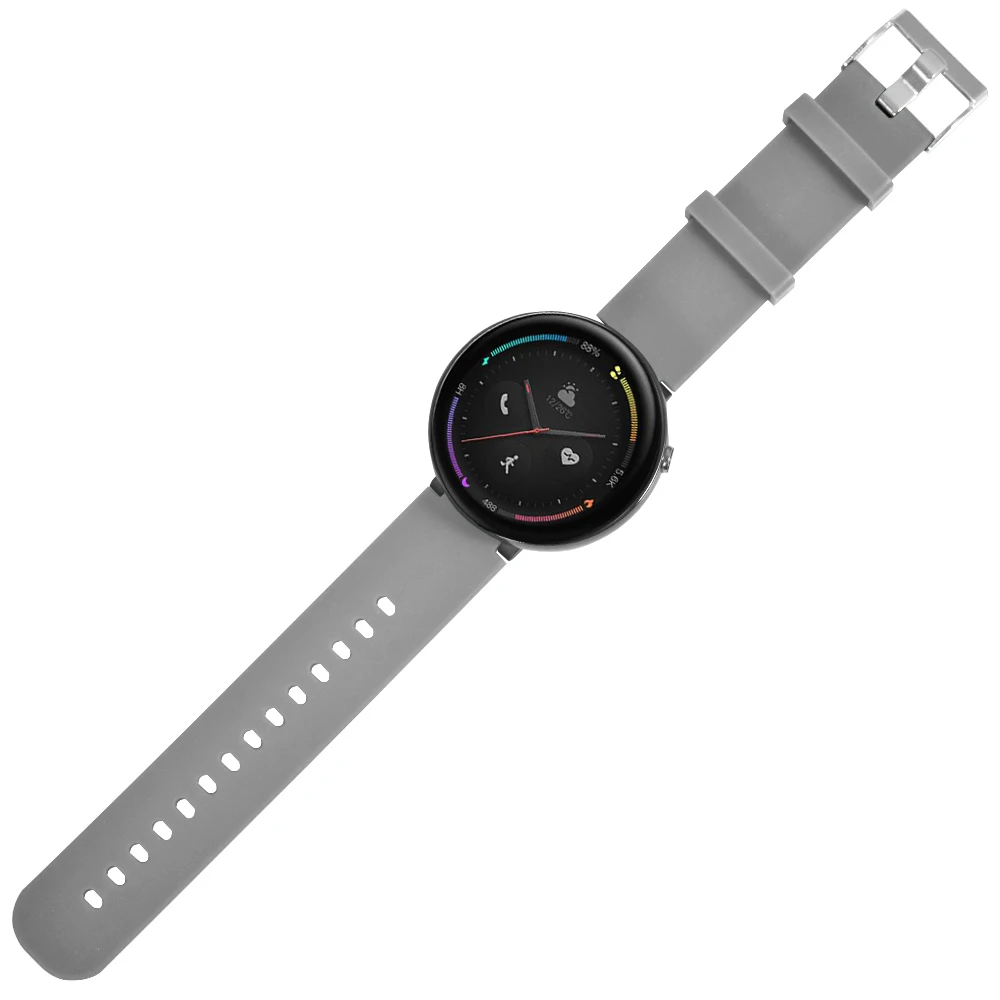 HANGRUI для Xiaomi Huami Amazfit Watch 2/Amazfit Verge 2/A1807 мягкий силиконовый спортивный ремешок на запястье ремешок быстросъемный браслет