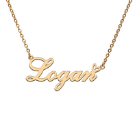 god with love heart personalized character necklace with name logan for best friend jewelry gift