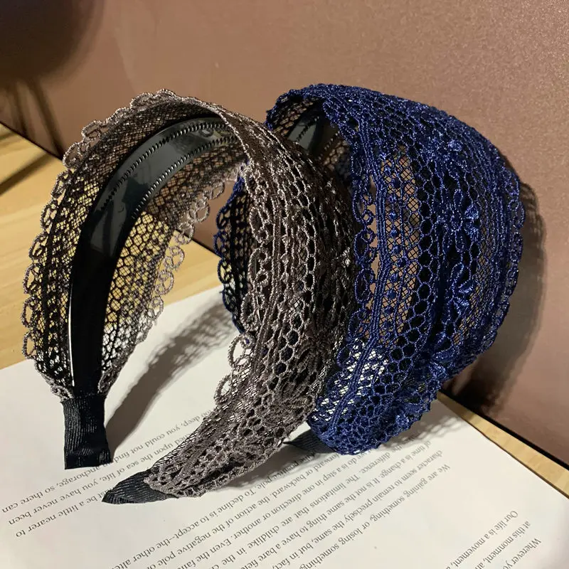 

2021 летний кружевной ободок, лента для волос для женщин аксессуары для волос для маленьких принцесс Haar повязка Opaska сделать Wlosow бандо Femme диад...