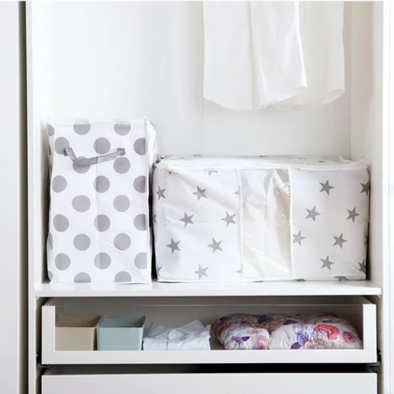 Одежда Органайзер контейнер для хранения одежды мешок из нетканого полотна