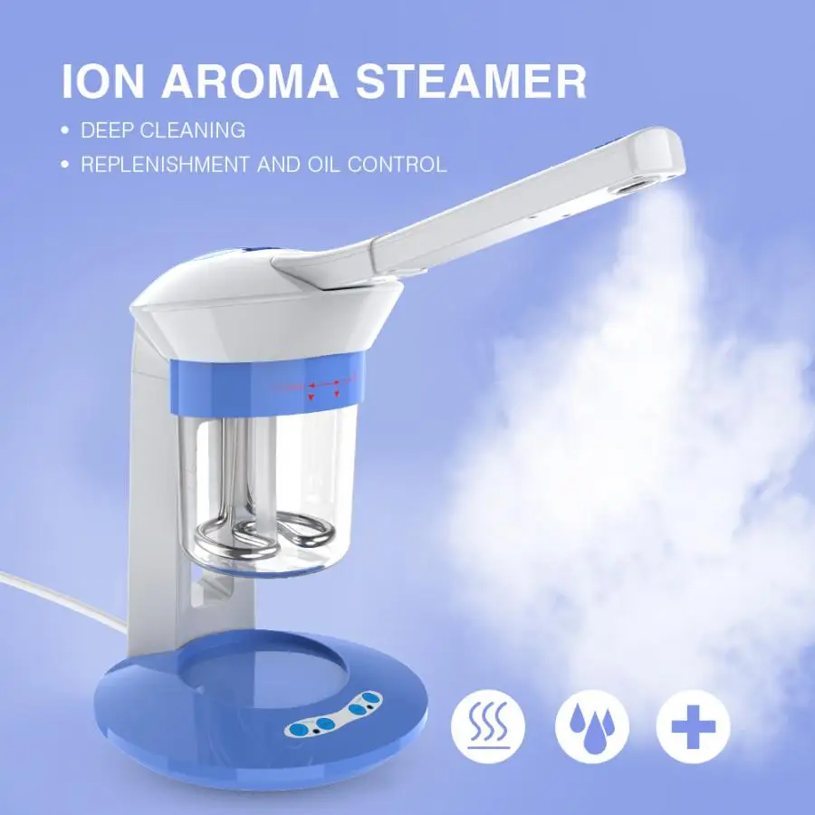 

Facial Steamer Portable Ion Vapour Ozone Steamer Face Care Tools Home Use Aromatherapy Facial Sauna Humidifier Deep cleansing