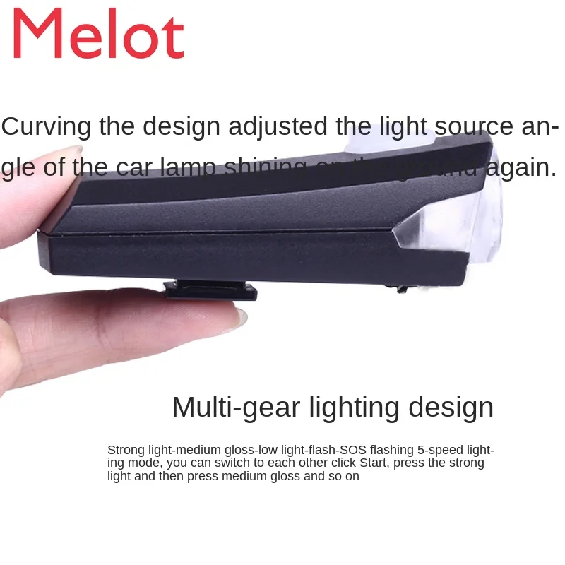 

Bicycle Headlight Waterproof Mountain Bicycle Lights USB Charging Night Riding Fixture Flashlight Bicycle Accessories Headlight