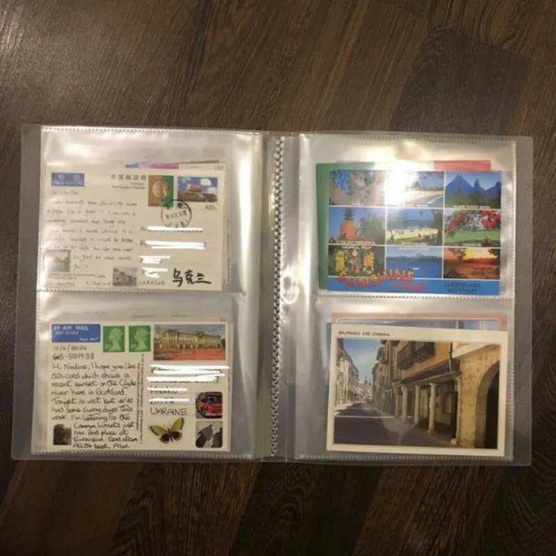 

PP Surface Transparent 80 sheets Insert Type 5R 7 Inch PP Photo Album Family Growth Book Insertion Page 80 Pocket Foto Album