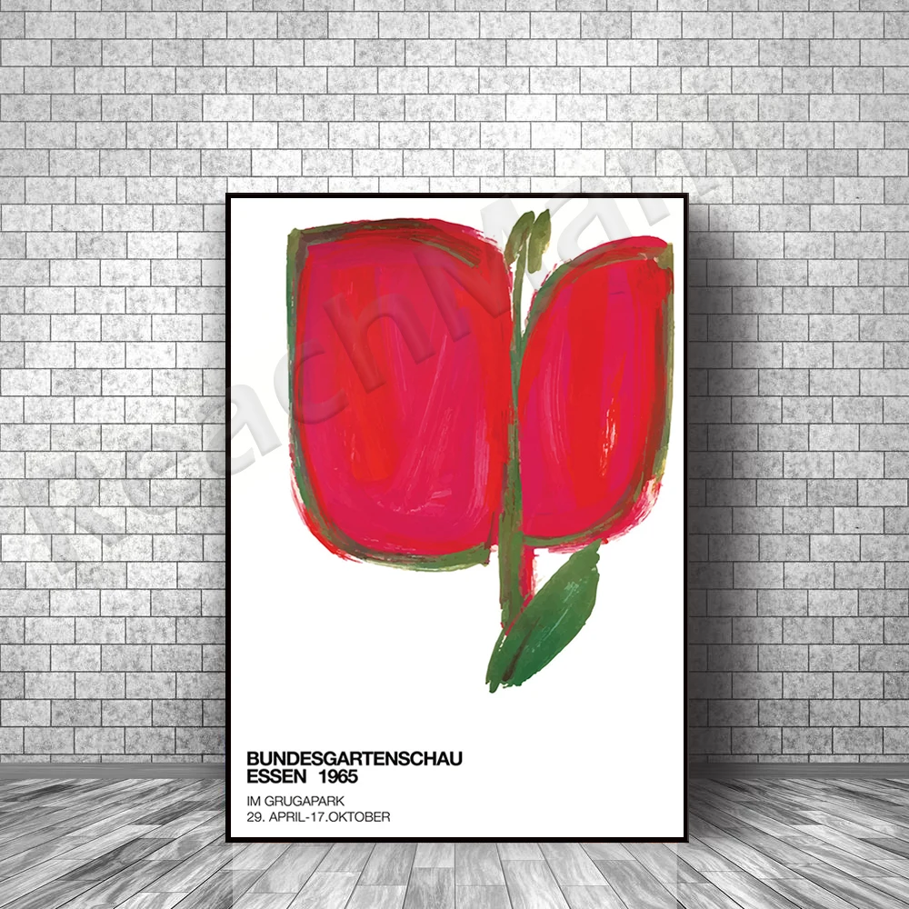 

Essen65, vintage poster, 1965, garden exhibition, mid-century, vintage art deco gift