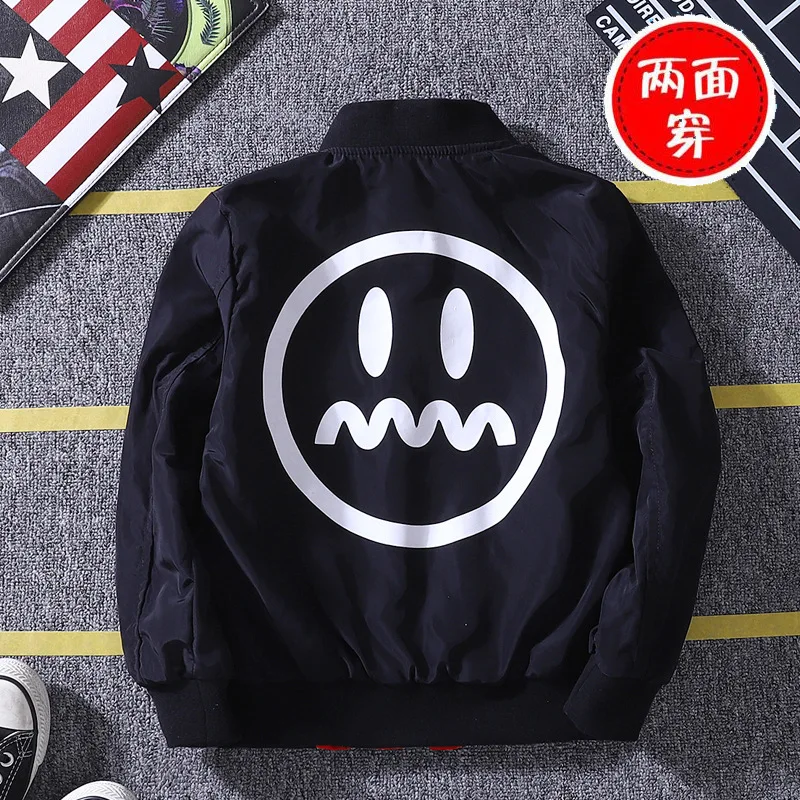 Spring Autumn Jackets for Boy Coat Bomber Jacket Green Boy's Windbreaker Winter Jacket Kids Children solid Jacket