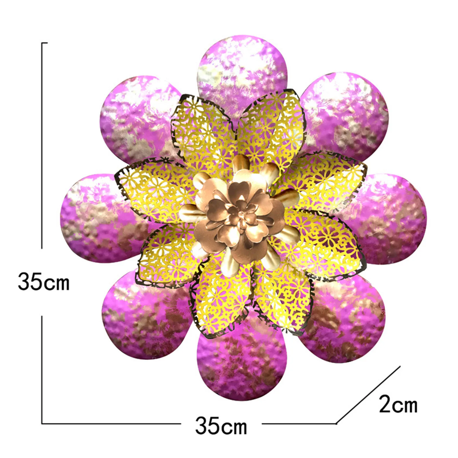 45 @ 2021 новый искусственный цветок Металлический Настенный декор металлический