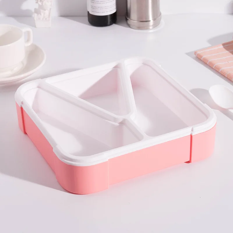 Герметичный Bento Ланч бокс без BPA коробка с микроwavable для обеда ложкой портативный
