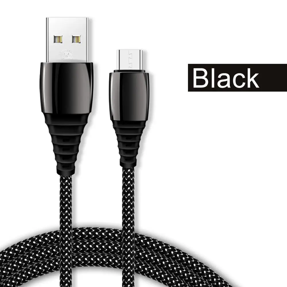 Type C Black Cable GUUGEI 5A type C USB кабель для быстрой зарядки USB C кабель для зарядки телефона из цинкового сплава с нейлоновой оплеткой type-C провод для передачи данных для смартфона - Цвет: Type C Black Cable