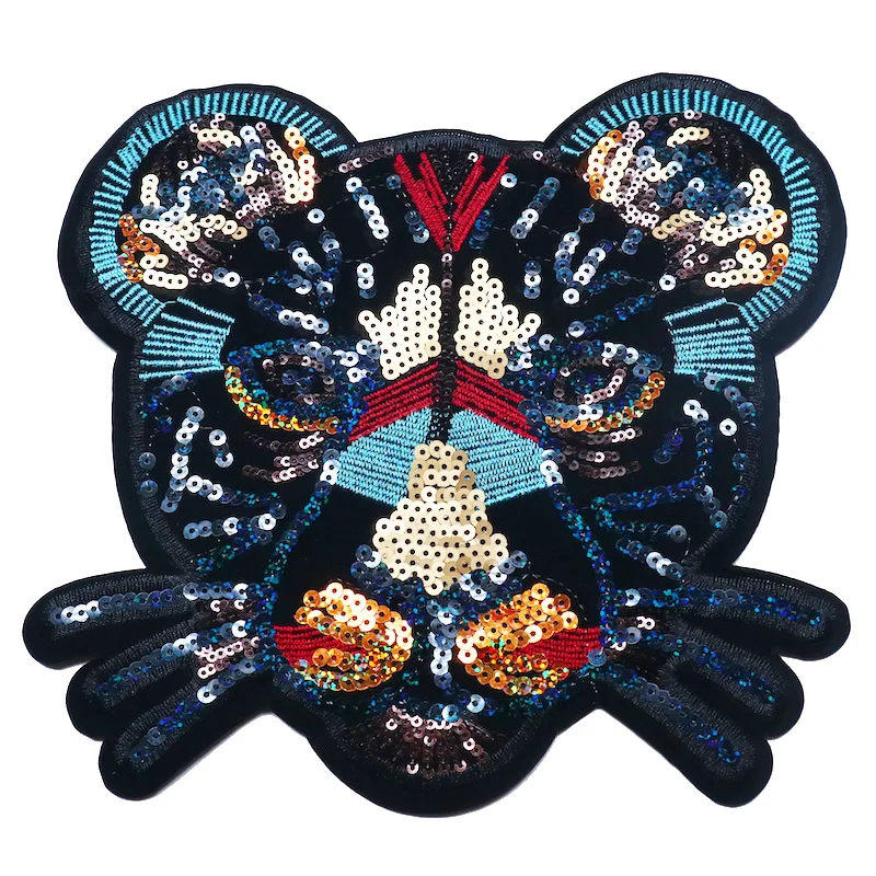 Дикий стильный леопардовый комплект одежды головка аппликационные заплатки