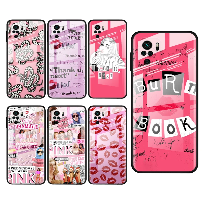 

Tempered Glass Cover Ariana Grande Book For Xiaomi Redmi Note 10 10S 9T 9S 9 8T 8 7 Pro Max Shockproof Phone Case