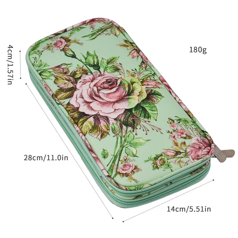 Новая Большая емкость пустая вязаная крючком сумка с набор спиц Органайзер