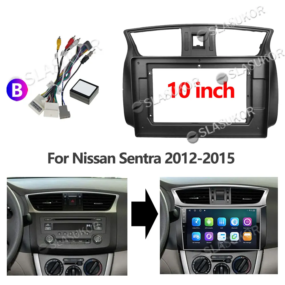 10 дюймов для Nissan Sentra 2012 2013 2014 2015 Проводная плата управления CANBUS стереопанель