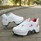 Взрослые и детские роликовые коньки, обувь, мужские кроссовки с одним колесом и двойной бриллиантом, обувь для катания на коньках, теннисная обувь, прогулочная обувь