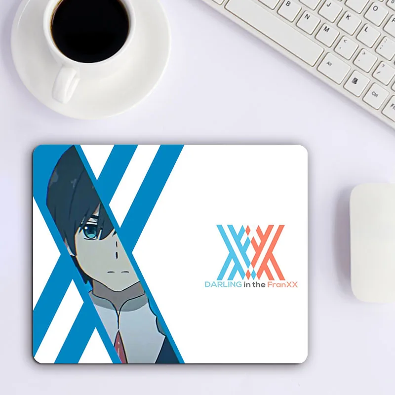 

Маленький милый игровой коврик для мыши Dear in the Franxx, дешевые игровые клавиатуры для ноутбука, аксессуары, резиновый коврик, полный игровой ко...
