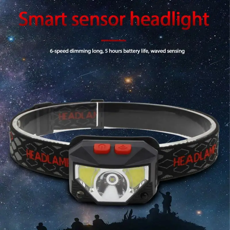 

Portable Mini COB LED Headlamp USB Rechargeable Camping Head Lamp Fishing Headlight Flashlight Torch