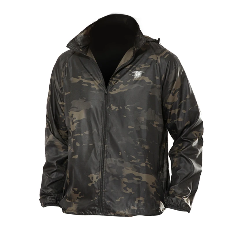 Тактическая камуфляжная быстросохнущая Водонепроницаемая анти УФ куртка для