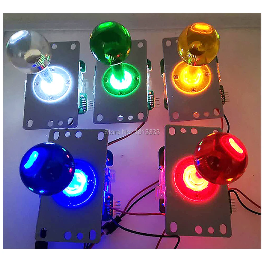 Аркадная игра копия Sanwa джойстик JLF TP 8YT C 8 каналов 5 В подсветильник ка рокер с