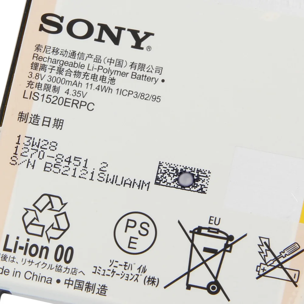 Оригинальный сменный аккумулятор для телефона SONY XL39h Xperia Z Ultra C6802 Togari L4 ZU C6833 LIS1520ERPC