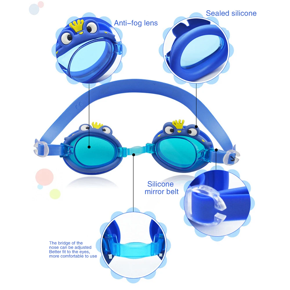 MYSTYLE детские плавательные очки От 3 до 9 лет с принтом &quotлягушка&quot HD