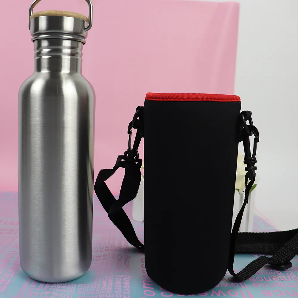 

304 American big mouth single stainless steel sports kettle large capacity portable outdoor mountaineering cold kettle