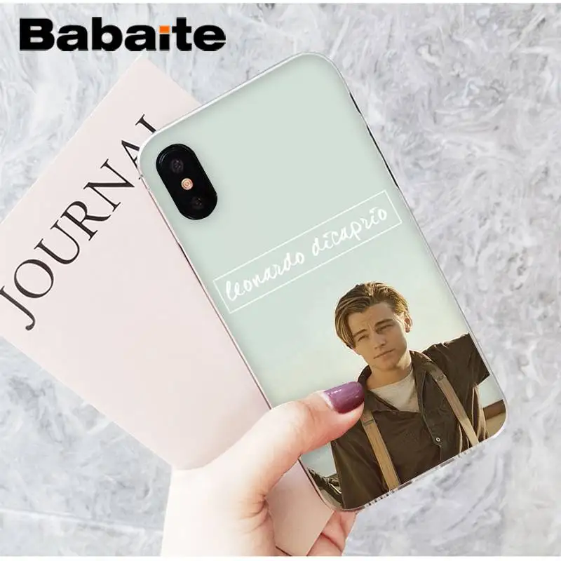 Babaite dicaprio leo young leonardo Новинка чехол для телефона Fundas чехол для iPhone8 7 6 6S Plus X XSMAX 5 5S SE XR 11 11pro 11promax