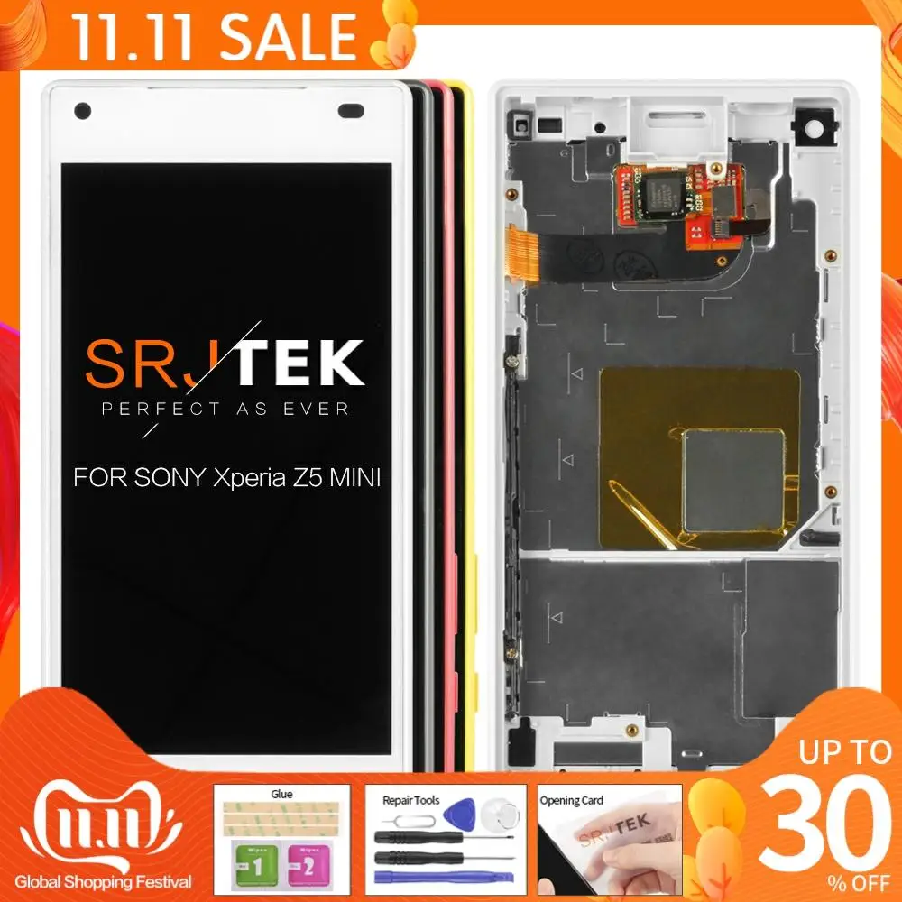 Оригинальный дисплей 4 6 дюйма для SONY Xperia Z5 компактный сенсорный ЖК-экран с рамкой