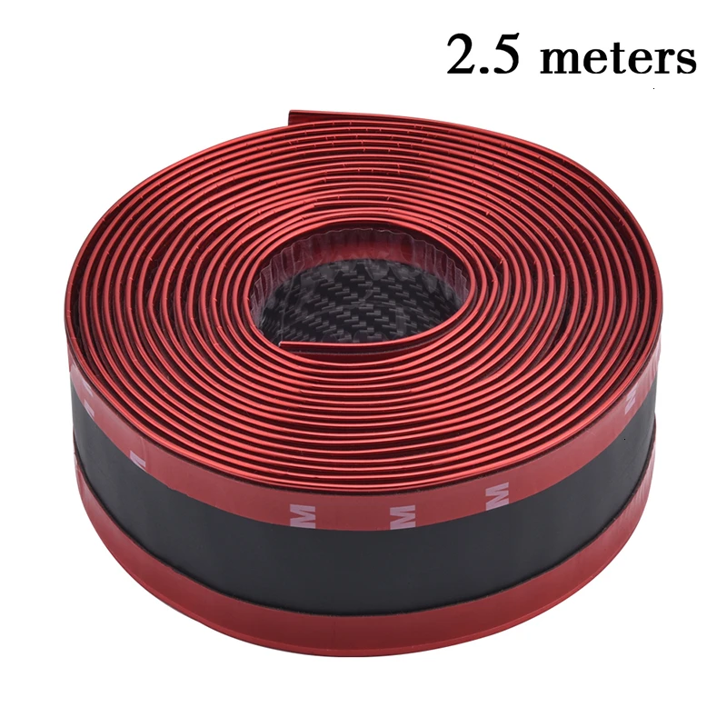 Стикер для тюнинга автомобиля SPEEDWOW 2 5 м углеволоконная Резиновая Защитная лента