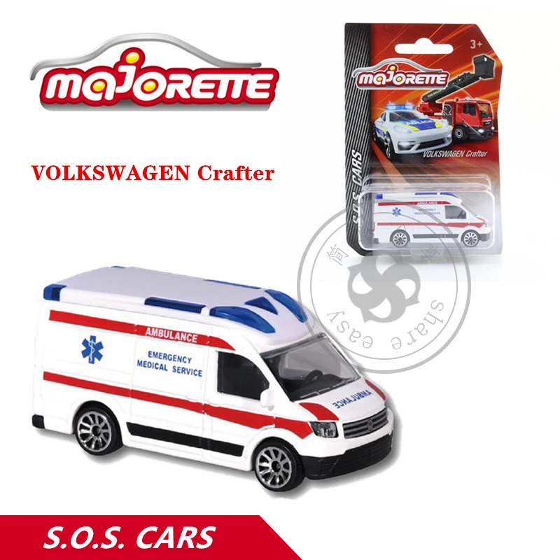 

Majorette 1/64 S.O.S. Series VOLKSWAGEN Crafter Car Hot Pop Kids Toys Motor Vehicle Diecast Metal Model