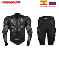 herobiker motorcycle jacket motocross body armor protective jacket protective motorcycle knee pad kits suits motocross armor set