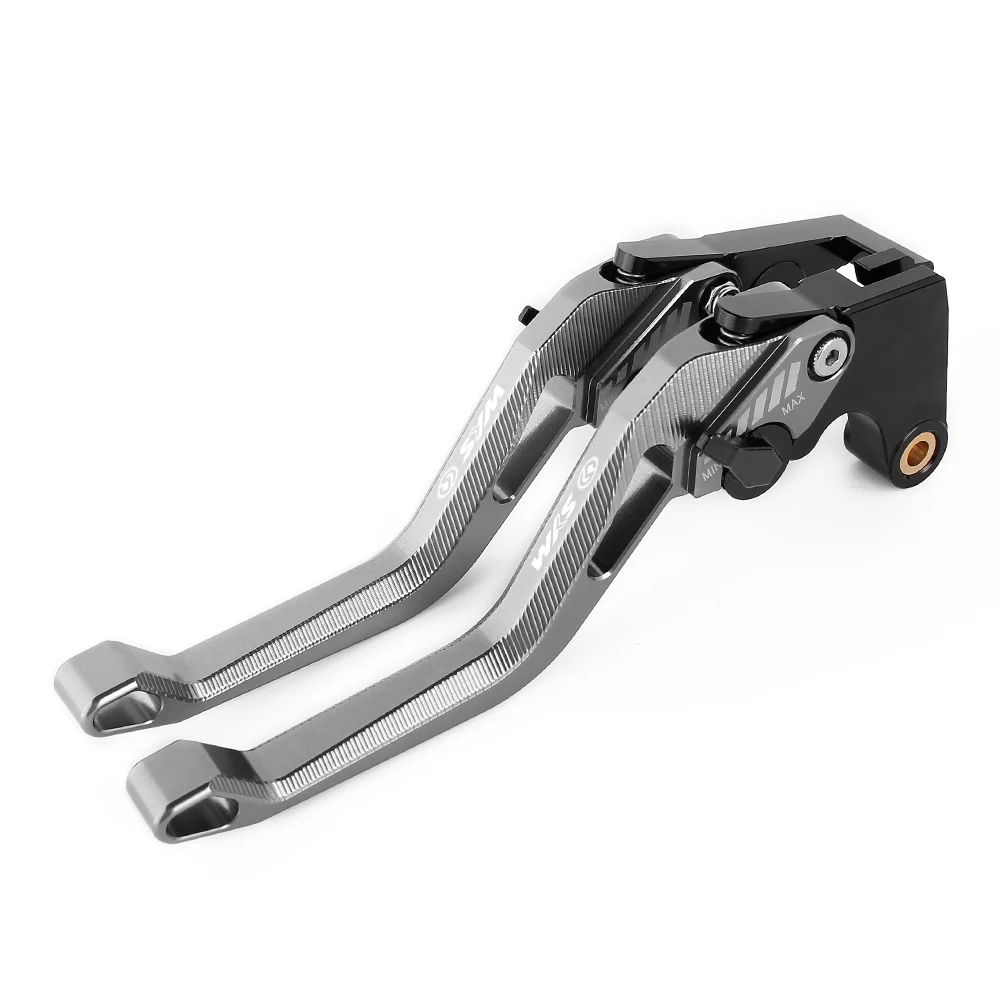 Для Sym MAXSYM 400 400i 600 600i аксессуары для мотоциклов CNC алюминиевые тормозные рычаги сцепления MAXSYM400i MAXSYM600i - Цвет: Titanium