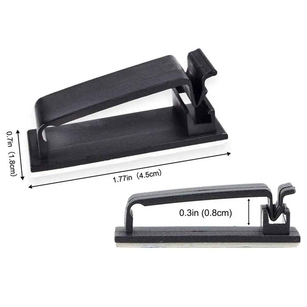 50 шт. самоклеящиеся держатели для кабелей | Обустройство дома