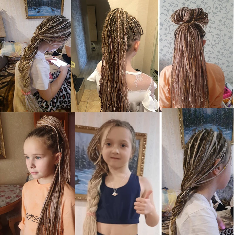 Цветные синтетические косички для наращивания волос 50 г |