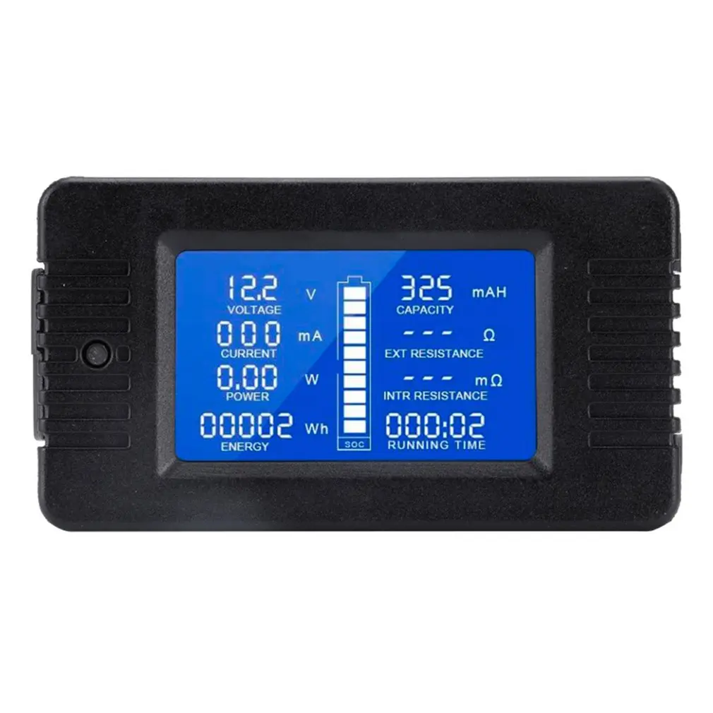 

LCD Display DC Battery Monitor Meter 0-200V Voltmeter Ammeter Fit Cars RV Solar Durable DC Battery Monitor